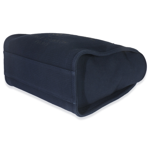 Chanel 23A Navy Mixed Fibers Large Deauville Tote - Picture 7 of 8